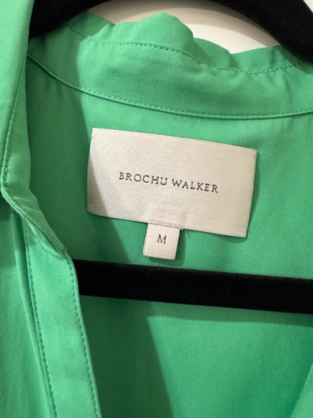 Like new!  EUC Brochu Walker $348 Havana Dress in Derby Green, Medium - Picture 8 of 8